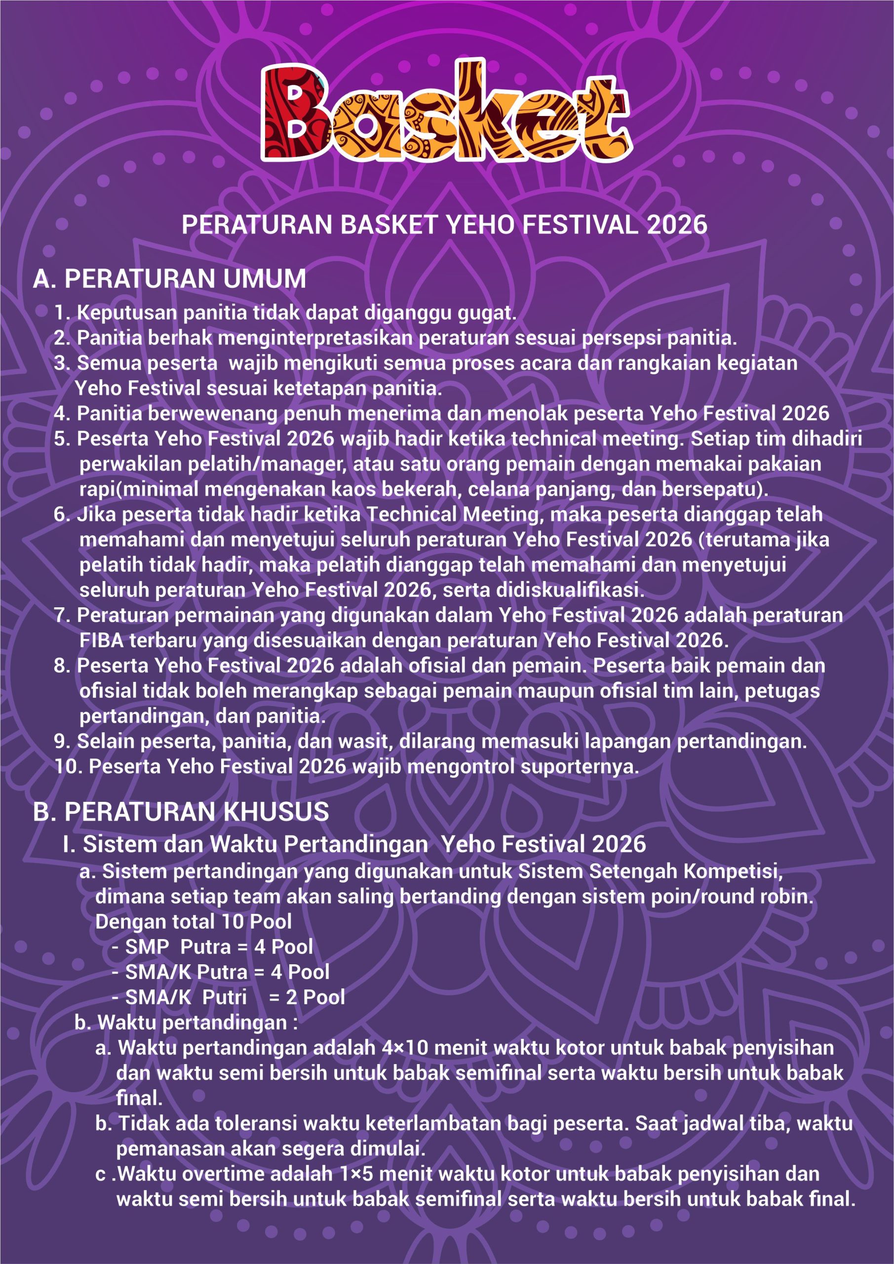 BASKET COVER SMP SMAK 4