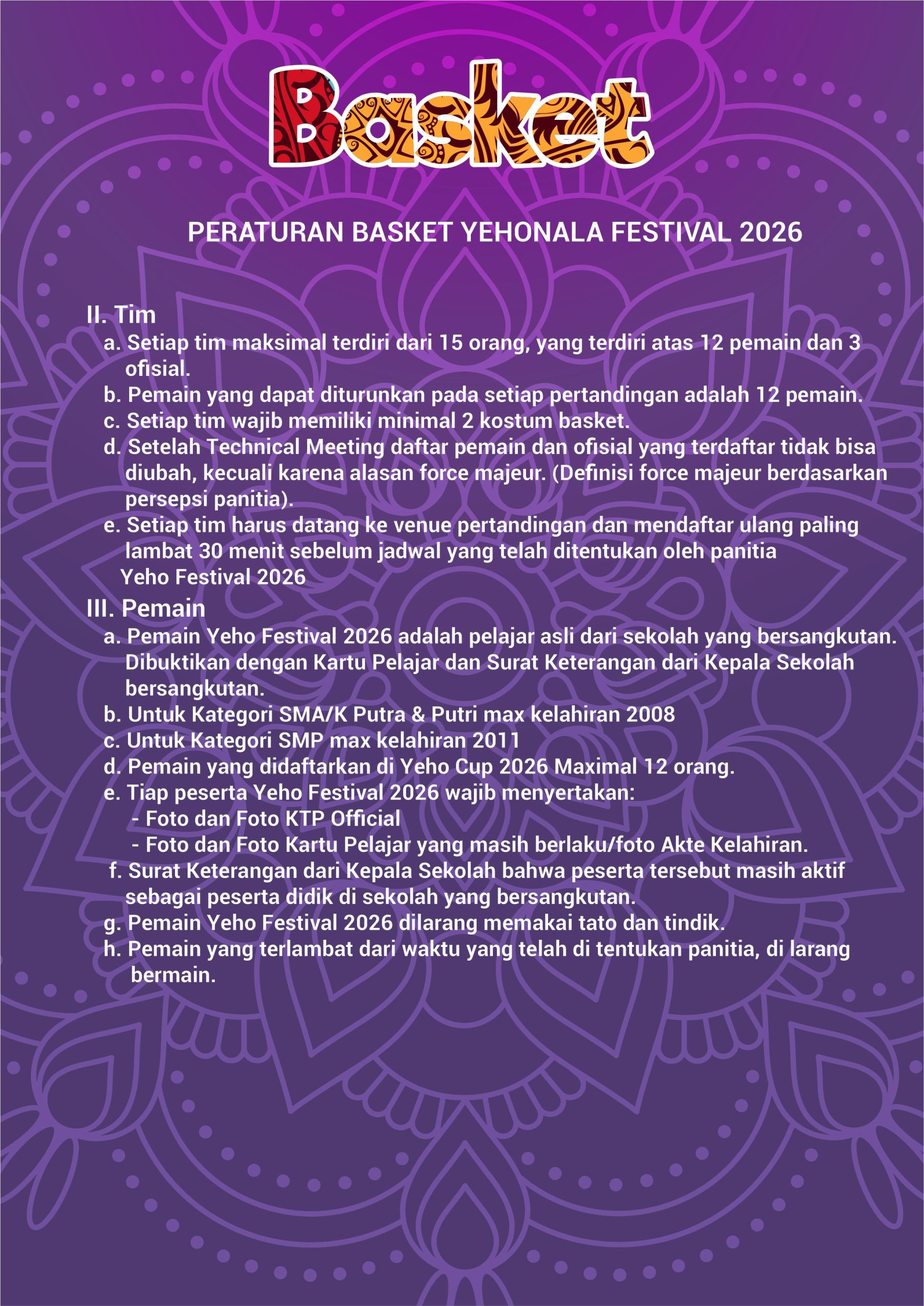 BASKET COVER SMP SMAK 5