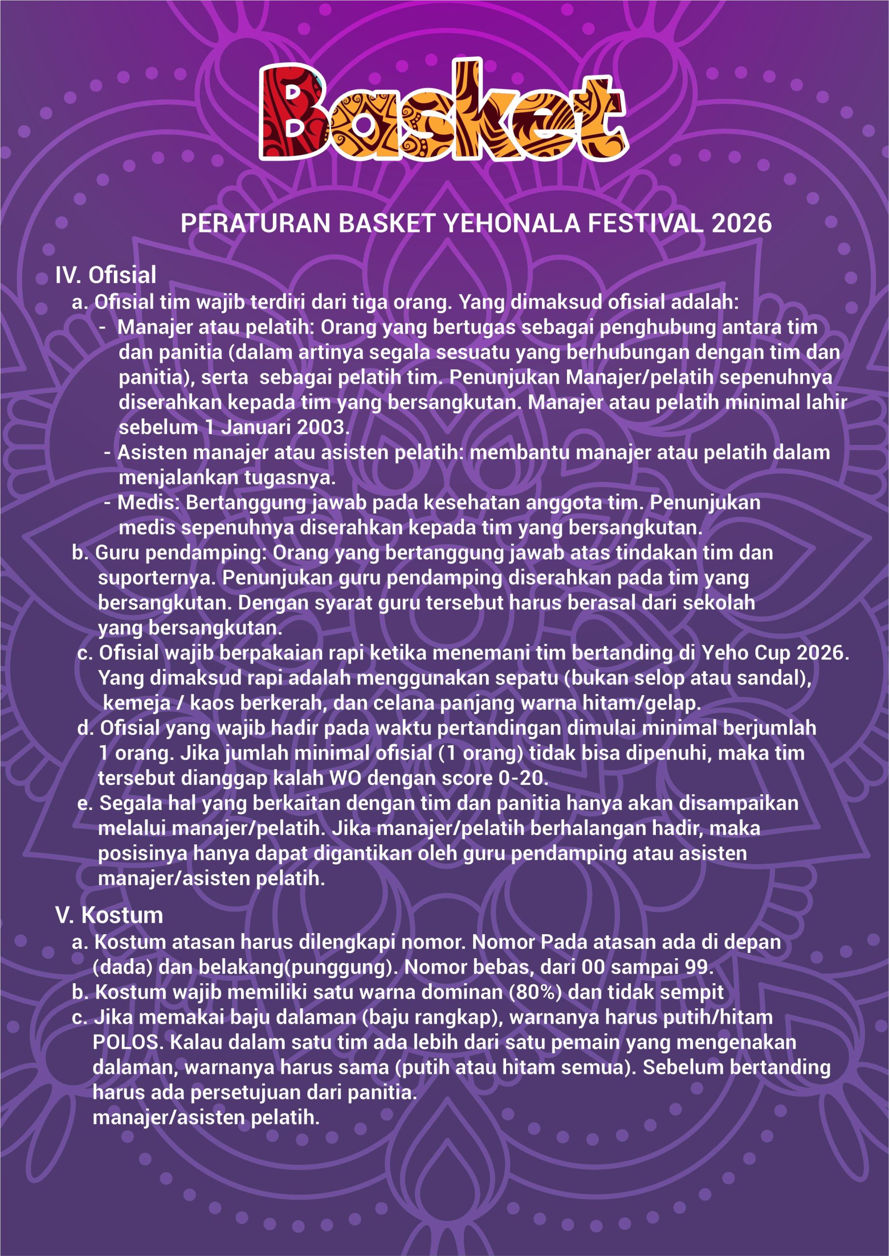 BASKET COVER SMP SMAK 6