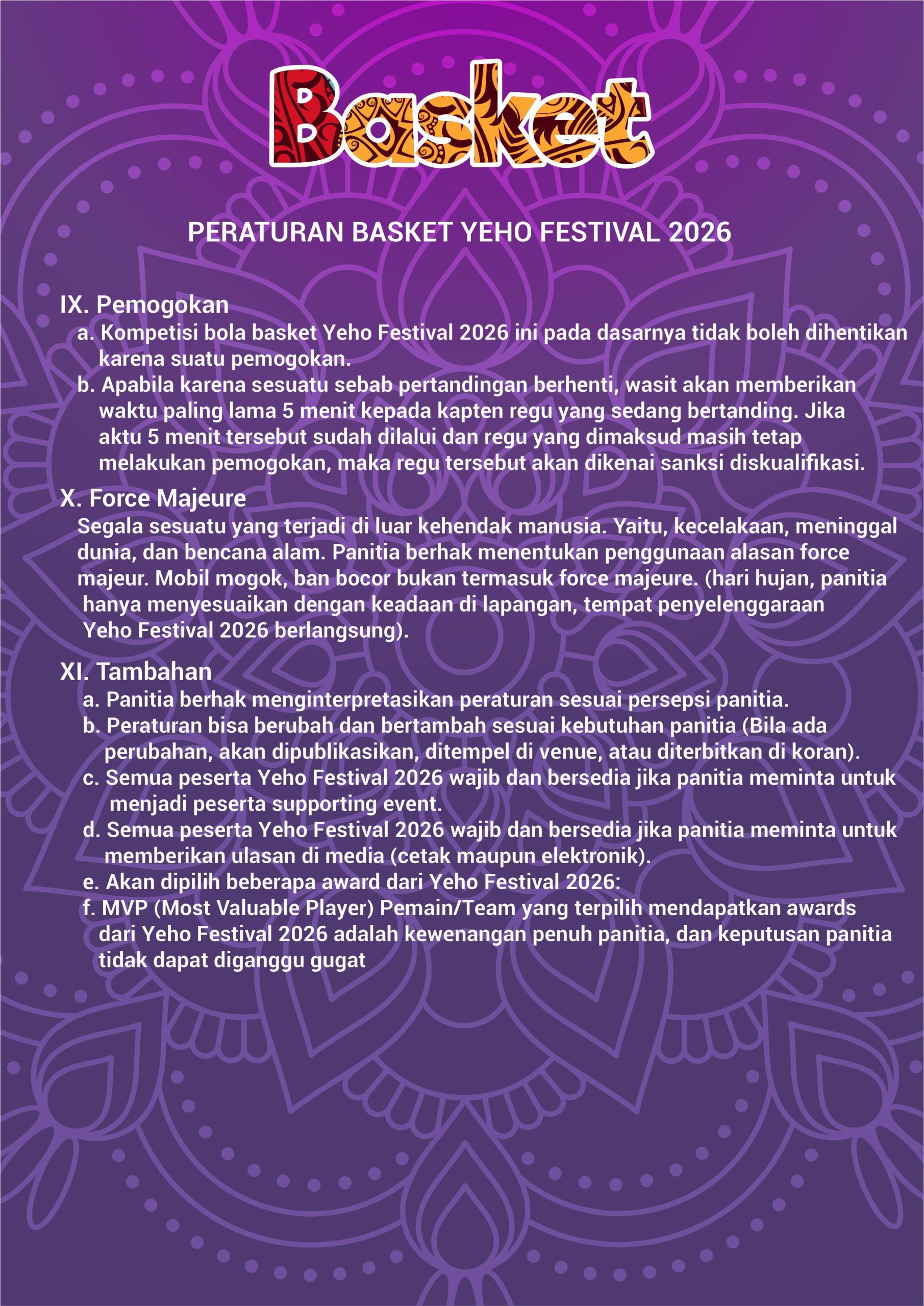 BASKET COVER SMP SMAK 9