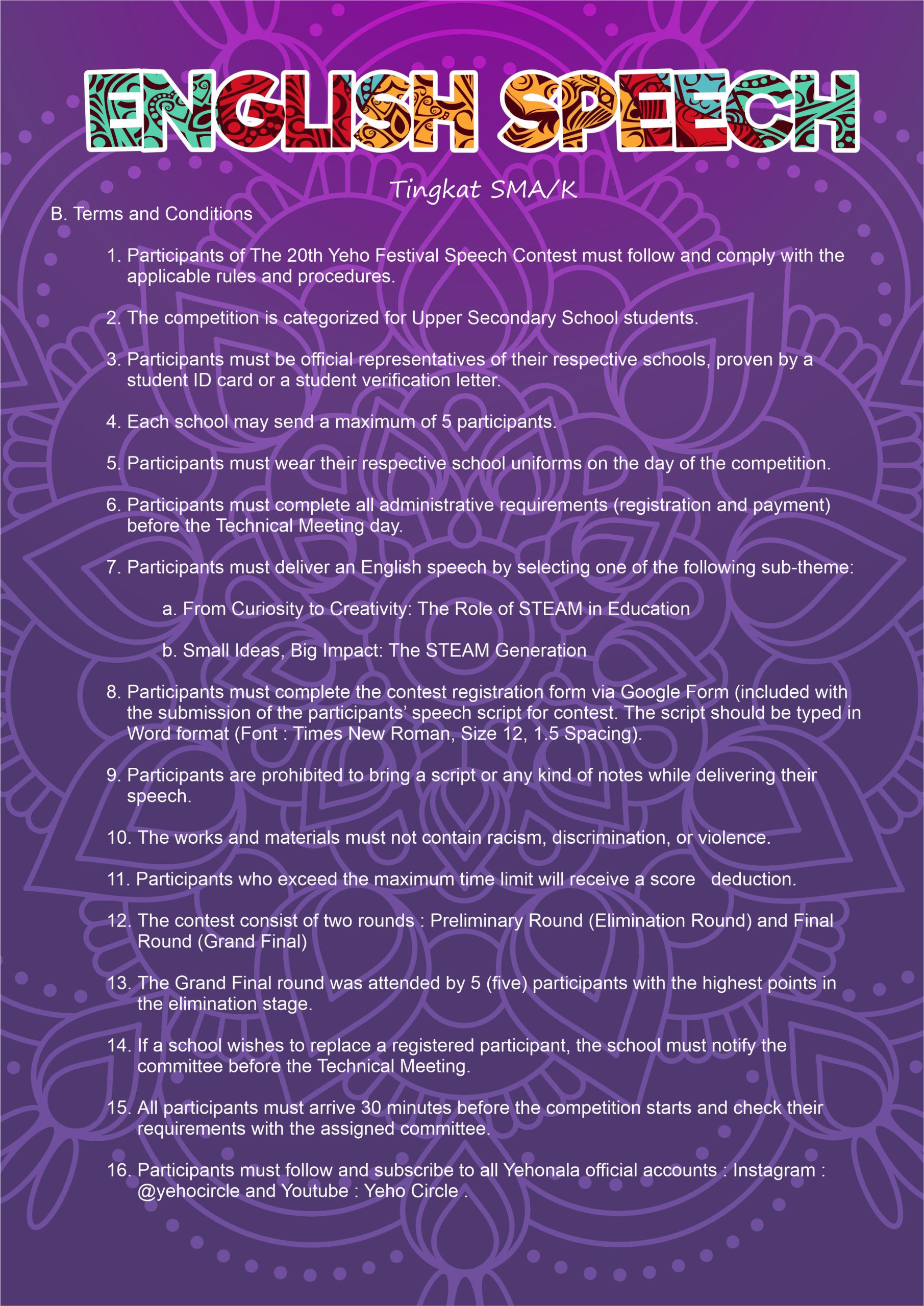 English speech SMK 2