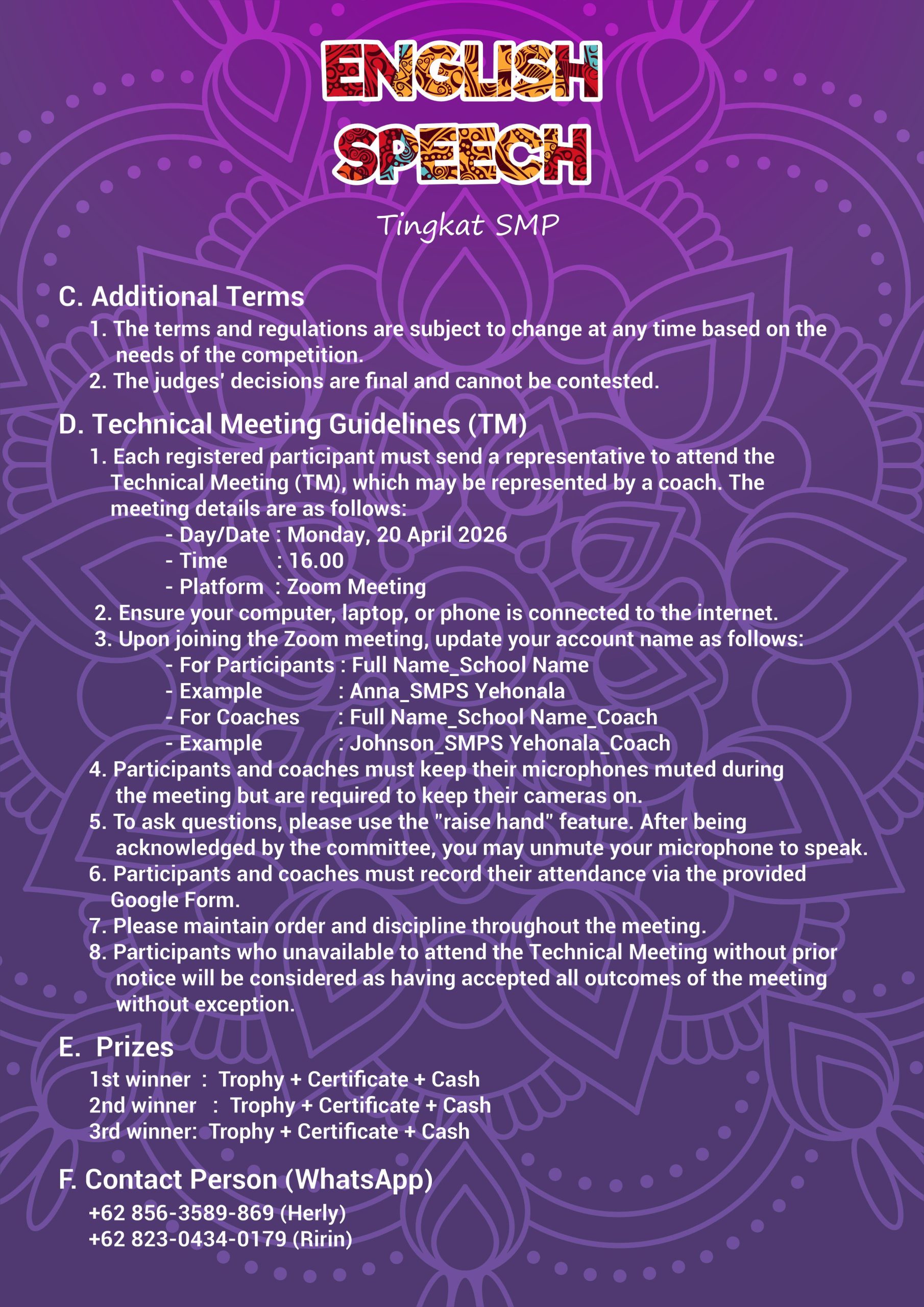 English speech cover 1.3