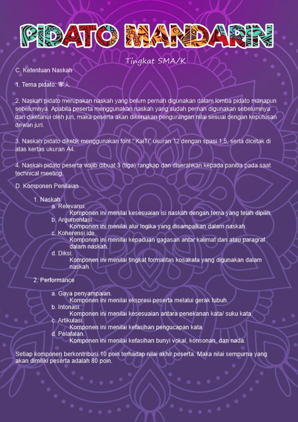 Pidato Mandarin SMAK 2.1