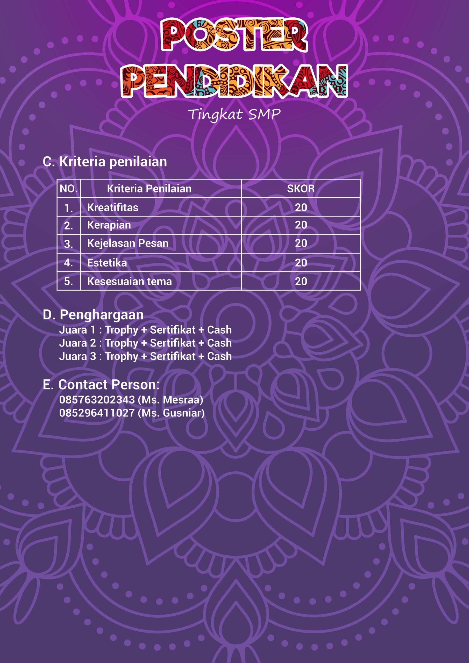 poster pendidikan update 2